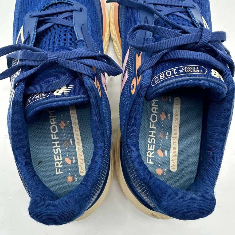 New Balance Fresh Foam X 1080 v14 Blue Pink Running Shoes Womens 9.5 W1080N14 - Picture 11 of 13